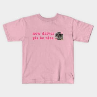 Sad Hamster, new driver pls be nice Kids T-Shirt